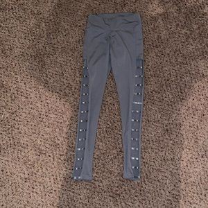 Grey Leggings W/ Slits